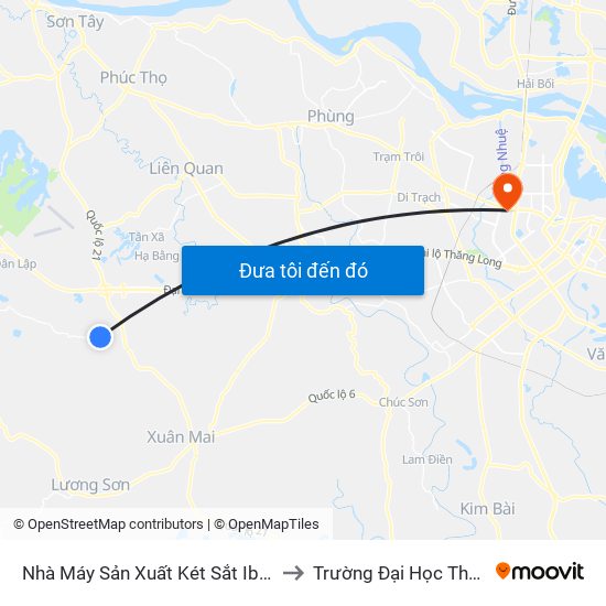 Nhà Máy Sản Xuất Két Sắt Ibemc - Đt446 to Trường Đại Học Thương Mại map