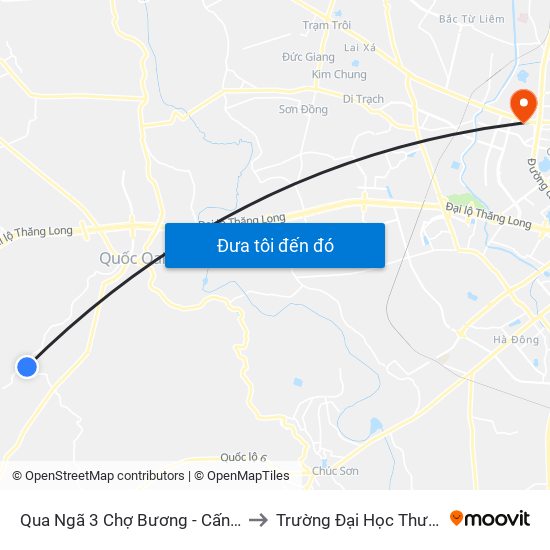 Qua  Ngã 3 Chợ Bương - Cấn Hữu 30m to Trường Đại Học Thương Mại map