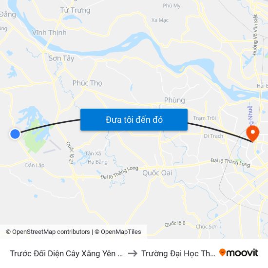 Trước Đối Diện Cây Xăng Yên Bài 20m, Đt87 to Trường Đại Học Thương Mại map