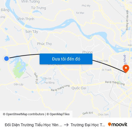 Đối Diện Trường Tiểu Học Yên Bài Khu C, Đt87 to Trường Đại Học Thương Mại map