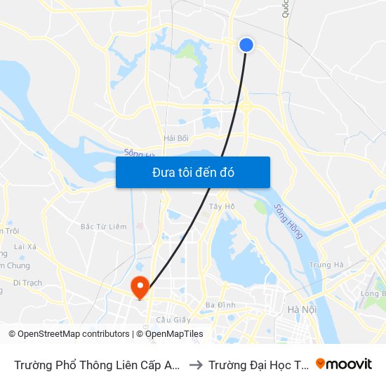 Trường Phổ Thông Liên Cấp Archimedes - Ql23 to Trường Đại Học Thương Mại map