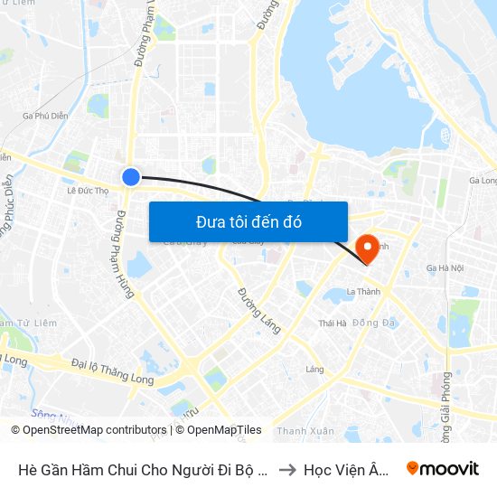 2b Phạm Văn Đồng to Học Viện Âm Nhạc Quốc Gia Việt Nam map