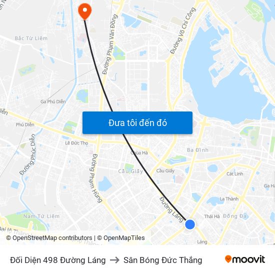 Đối Diện 498 Đường Láng to Sân Bóng Đức Thắng map