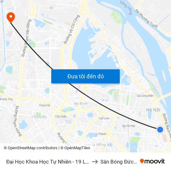 Đại Học Khoa Học Tự Nhiên - 19 Lê Thánh Tông to Sân Bóng Đức Thắng map