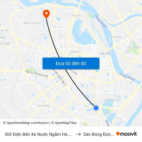 Đối Diện Bến Xe Nước Ngầm Hà Nội - Ngọc Hồi to Sân Bóng Đức Thắng map