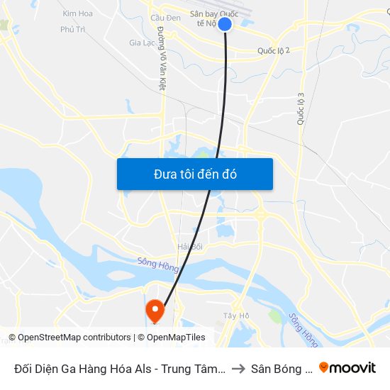 Đối Diện Ga Hàng Hóa Als - Trung Tâm Dịch Vụ Kỹ Thuật Cung Ứng Điện to Sân Bóng Đức Thắng map