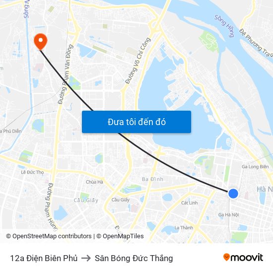 12a Điện Biên Phủ to Sân Bóng Đức Thắng map