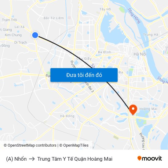 (A) Nhổn to Trung Tâm Y Tế Quận Hoàng Mai map