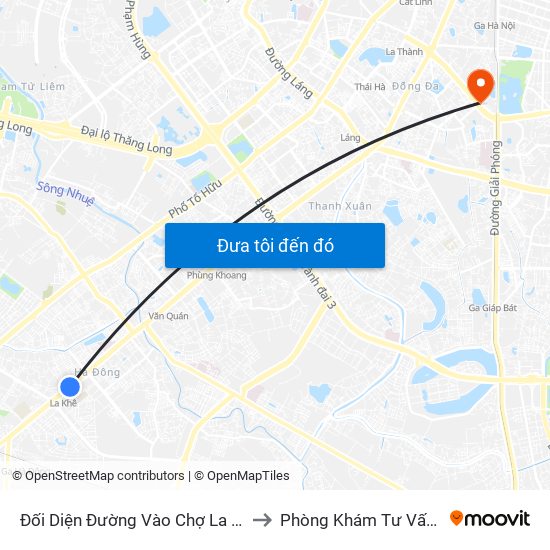 Đối Diện Đường Vào Chợ La Khê (Qua Ga Metro La Khê) - 405 Quang Trung (Hà Đông) to Phòng Khám Tư Vấn Nam Khoa Phụ Khoa Hà Nội 152 Xã Đàn map