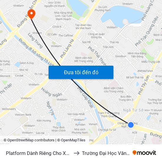 Platform Dành Riêng Cho Xe Buýt Trước Nhà 604 Trường Chinh to Trường Đại Học Văn Hóa Nghệ Thuật Quân Đội map