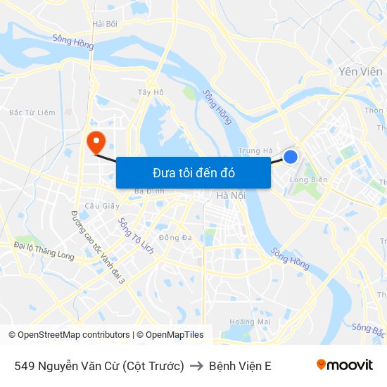 549 Nguyễn Văn Cừ (Cột Trước) to Bệnh Viện E map