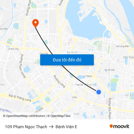 109 Phạm Ngọc Thạch to Bệnh Viện E map