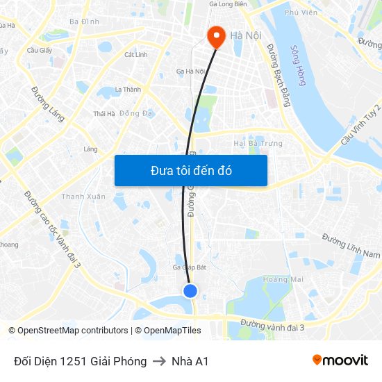 Đối Diện 1251 Giải Phóng to Nhà A1 map