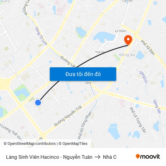 Làng Sinh Viên Hacinco - Nguyễn Tuân to Nhà C map