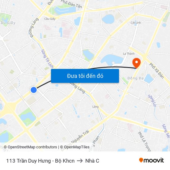 113 Trần Duy Hưng - Bộ Khcn to Nhà C map