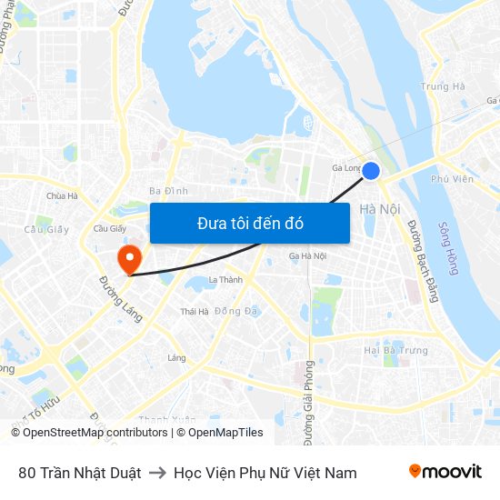 80 Trần Nhật Duật to Học Viện Phụ Nữ Việt Nam map