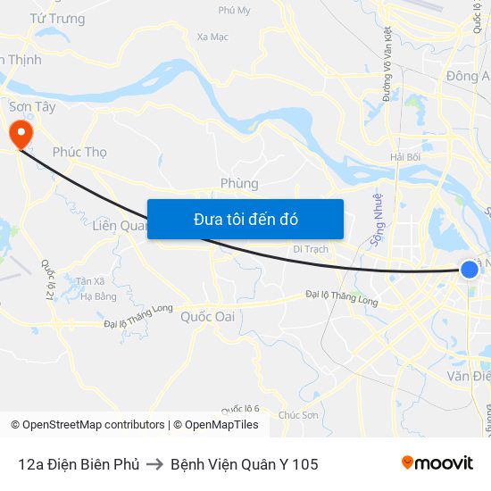 12a Điện Biên Phủ to Bệnh Viện Quân Y 105 map