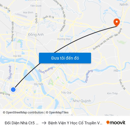 Đối Diện Nhà Ct5 Kđt Sông Đà Mỹ Đình - Phạm Hùng to Bệnh Viện Y Học Cổ Truyền Và Phục Hồi Chức Năng - Bệnh Viện Phổi Tỉnh Bắc Ninh map