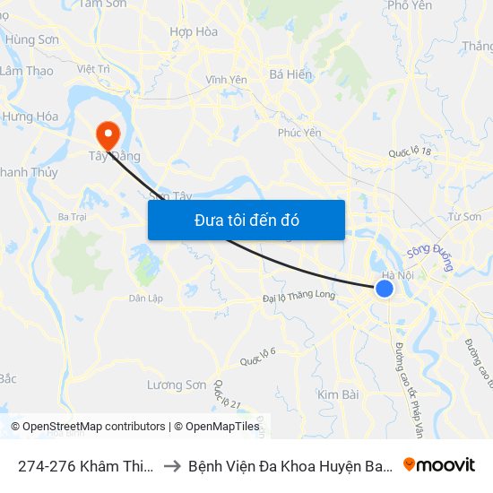 274-276 Khâm Thiên to Bệnh Viện Đa Khoa Huyện Ba Vì map