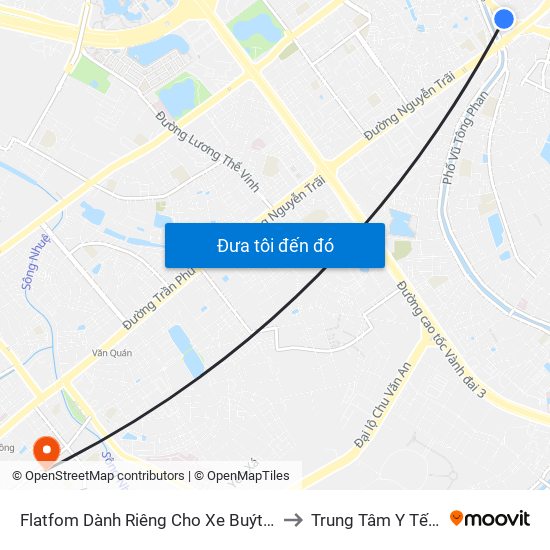 Flatfom Dành Riêng Cho Xe Buýt Trước Nhà 45 Đường Láng to Trung Tâm Y Tế Quận Hà Đông map