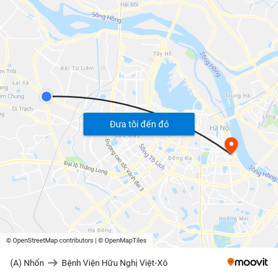 (A) Nhổn to Bệnh Viện Hữu Nghị Việt-Xô map