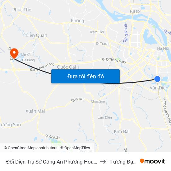 Đối Diện Trụ Sở Công An Phường Hoàng Liệt- 1277 Giải Phóng to Trường Đại Học Fpt map