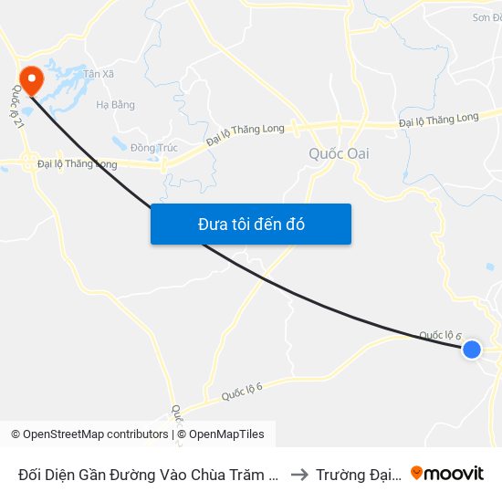 Đối Diện Gần Đường Vào Chùa Trăm Gian 100m - Quốc Lộ 6 to Trường Đại Học Fpt map