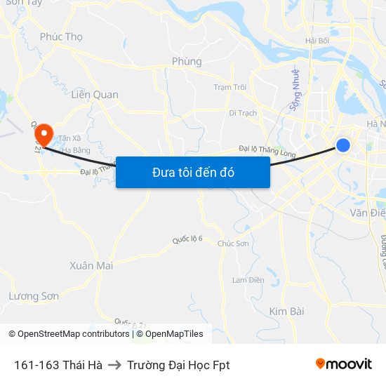 161-163 Thái Hà to Trường Đại Học Fpt map