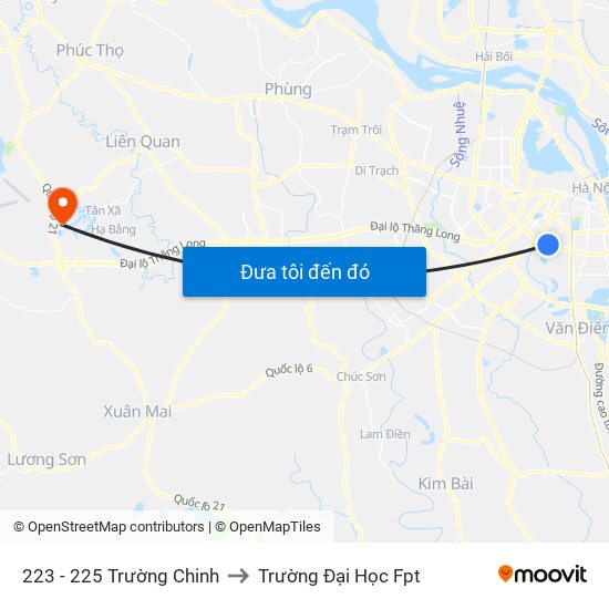 223 - 225 Trường Chinh to Trường Đại Học Fpt map