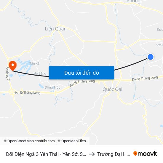Đối Diện Ngã 3 Yên Thái - Yên Sở, Song Phương to Trường Đại Học Fpt map