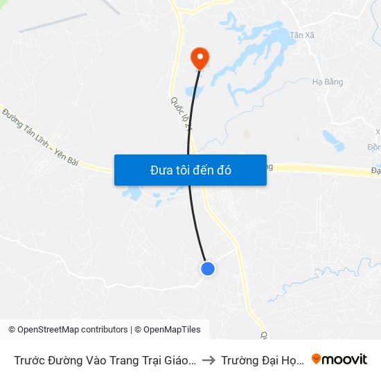 Trước Đường Vào Trang Trại Giáo Dục Mis to Trường Đại Học Fpt map