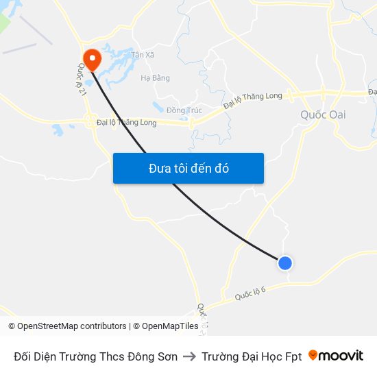 Đối Diện Trường Thcs Đông Sơn to Trường Đại Học Fpt map