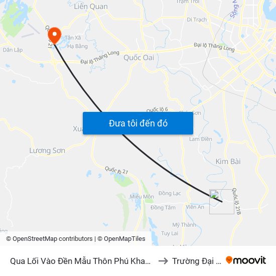 Qua Lối Vào Đền Mẫu Thôn Phú Khang 80m - Tỉnh Lộ 429 to Trường Đại Học Fpt map