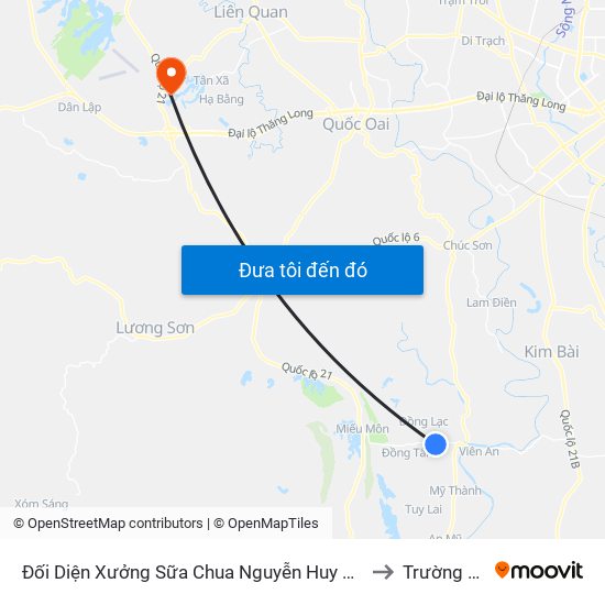 Đối Diện Xưởng Sữa Chua Nguyễn Huy Thôn Chân Chim, Phúc Lâm - Tỉnh Lộ 429 to Trường Đại Học Fpt map