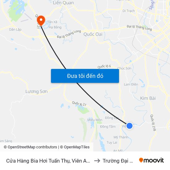 Cửa Hàng Bia Hơi Tuấn Thụ, Viên An - Tỉnh Lộ 429 to Trường Đại Học Fpt map