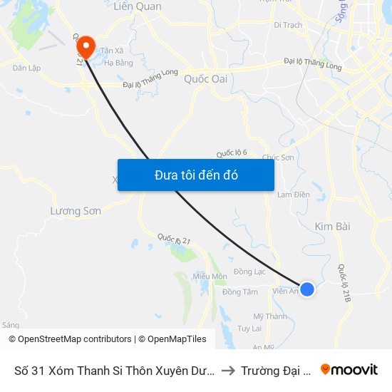 Số 31 Xóm Thanh Si Thôn Xuyên Dương - Tỉnh Lộ 429 to Trường Đại Học Fpt map