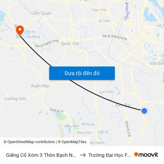 Giếng Cổ Xóm 3 Thôn Bạch Nao to Trường Đại Học Fpt map