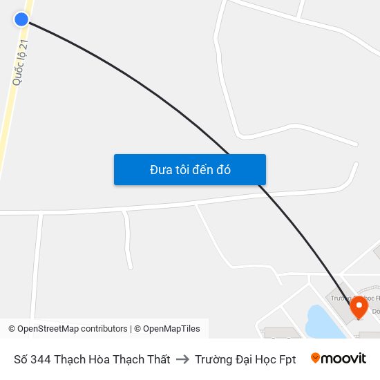 Số 344 Thạch Hòa Thạch Thất to Trường Đại Học Fpt map