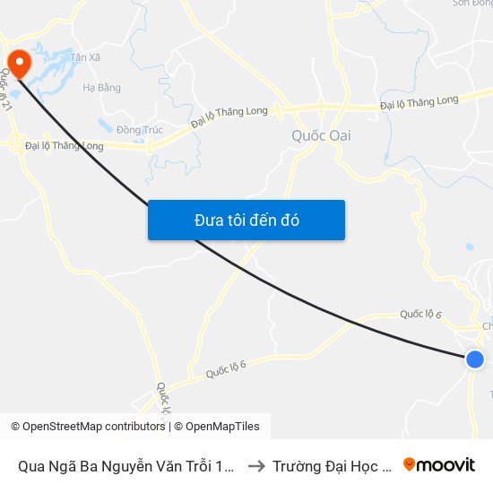 Qua Ngã Ba Nguyễn Văn Trỗi 100m to Trường Đại Học Fpt map