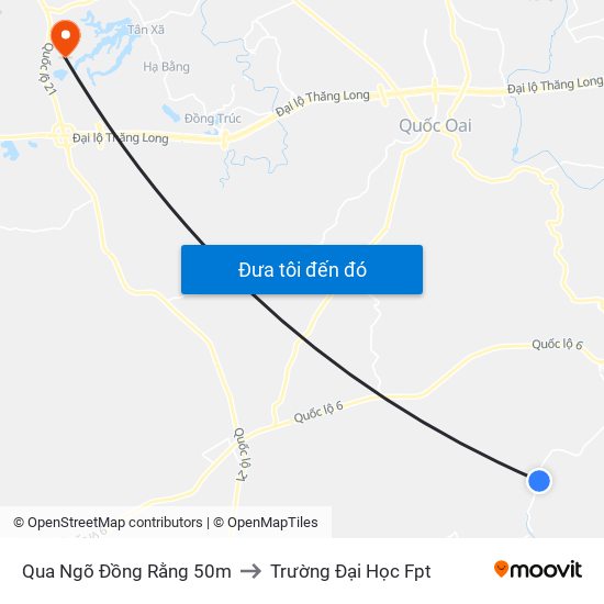 Qua Ngõ Đồng Rằng 50m to Trường Đại Học Fpt map