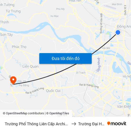 Trường Phổ Thông Liên Cấp Archimedes - Ql23 to Trường Đại Học Fpt map