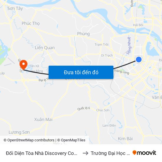 Đối Diện Tòa Nhà Discovery Complex to Trường Đại Học Fpt map