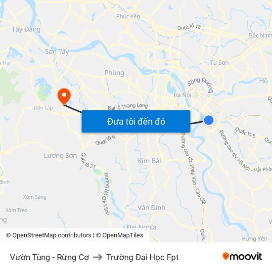 Vườn Tùng - Rừng Cợ to Trường Đại Học Fpt map