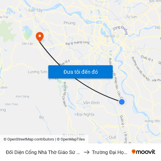 Đối Diện Cổng Nhà Thờ Giáo Sứ Phú Mỹ to Trường Đại Học Fpt map