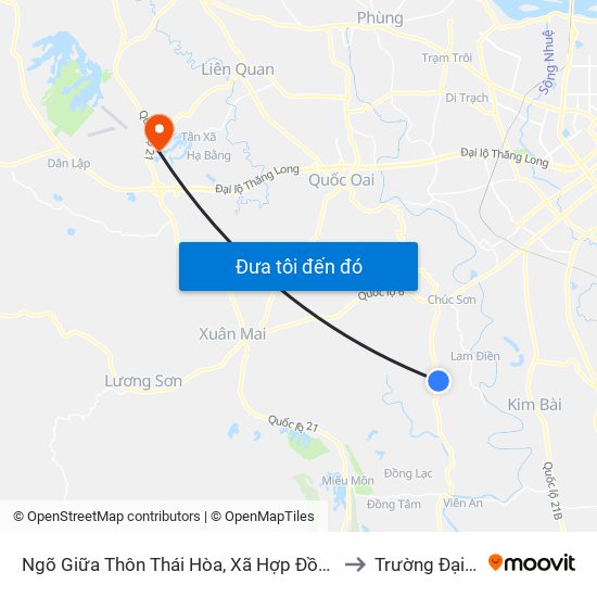 Ngõ Giữa Thôn Thái Hòa, Xã Hợp Đồng, Chương Mỹ, Tl 419 to Trường Đại Học Fpt map