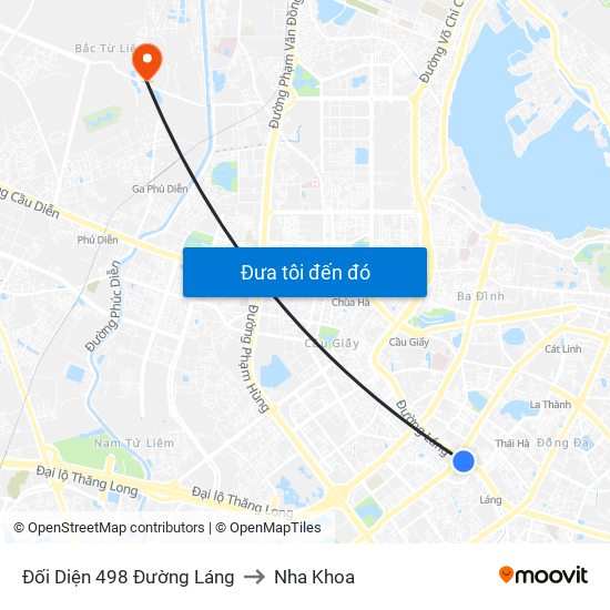 Đối Diện 498 Đường Láng to Nha Khoa map