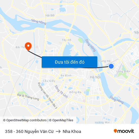 358 - 360 Nguyễn Văn Cừ to Nha Khoa map