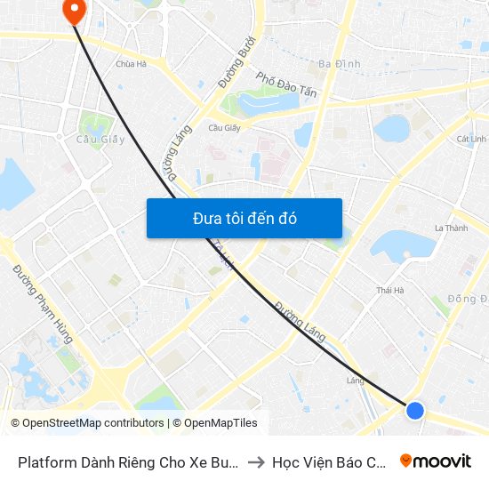 Platform Dành Riêng Cho Xe Buýt Trước Nhà 604 Trường Chinh to Học Viện Báo Chí Và Tuyên Truyền map