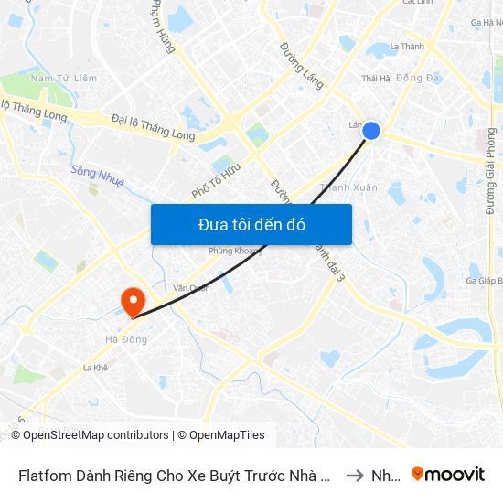 Flatfom Dành Riêng Cho Xe Buýt Trước Nhà 45 Đường Láng to Nhà H map