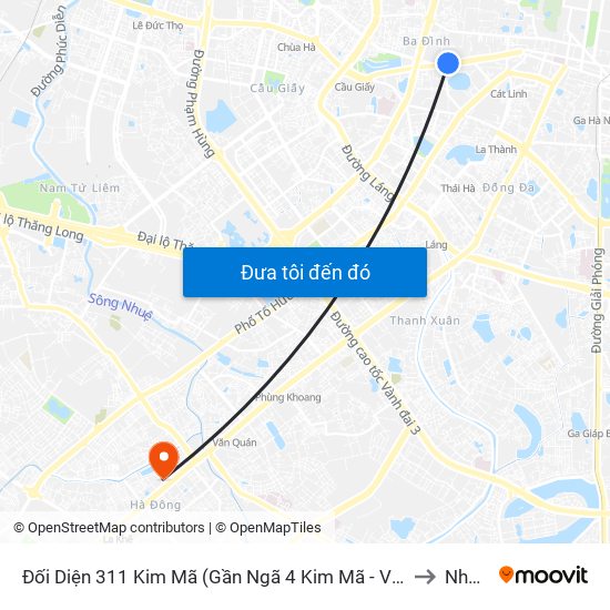 Đối Diện 311 Kim Mã (Gần Ngã 4 Kim Mã - Vạn Bảo) to Nhà H map